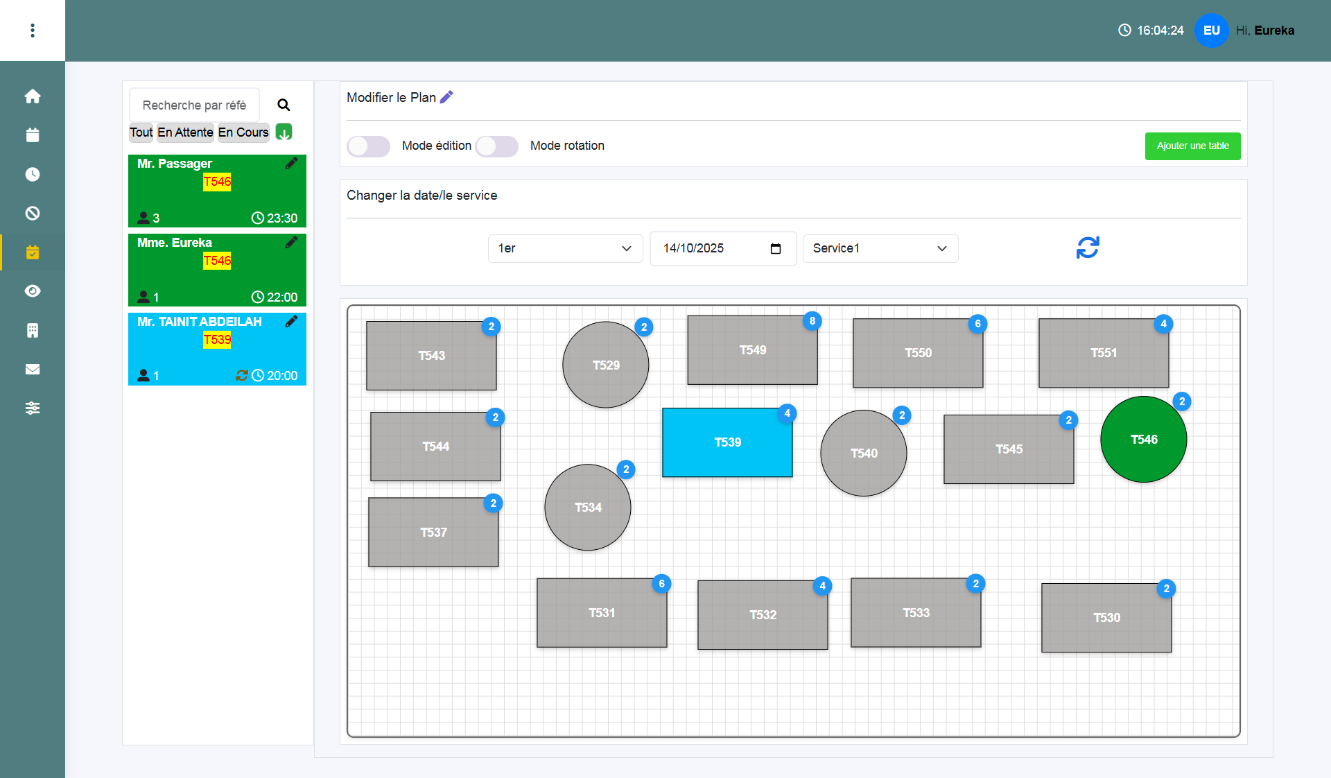 Contrôle du design des tables
