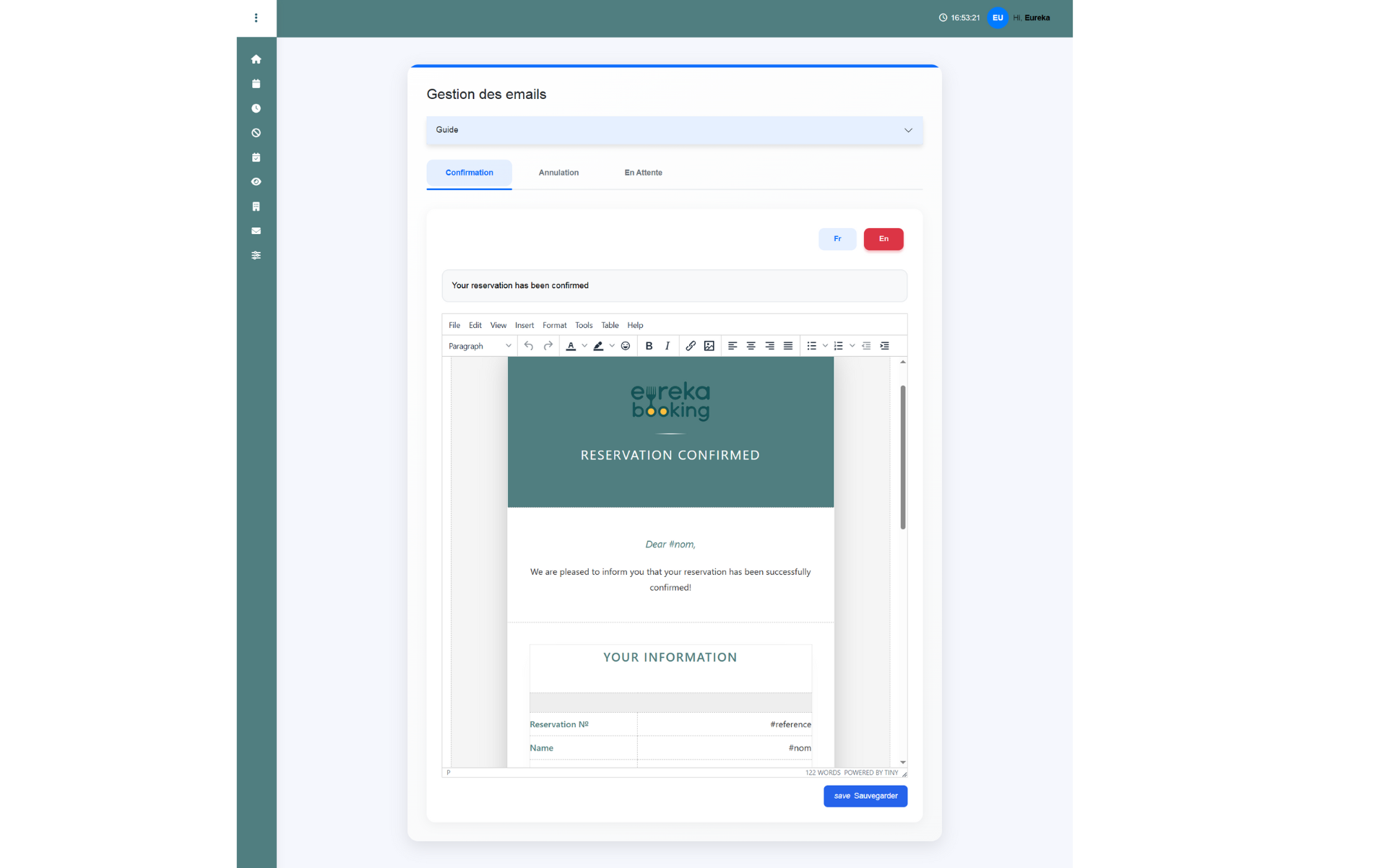 Personnalisation des emails